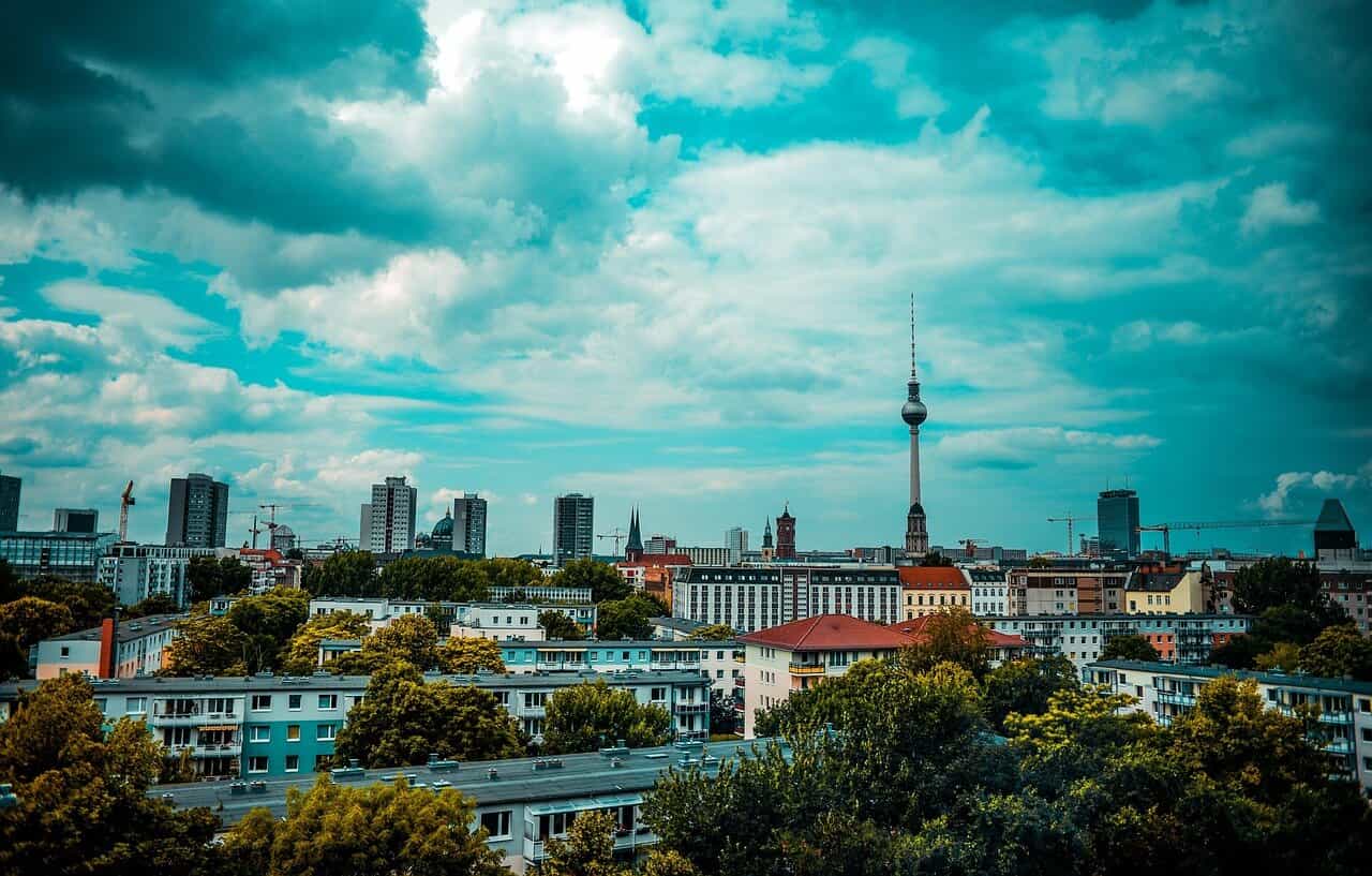 Skyline von Berlin mit dem Fernsehturm
