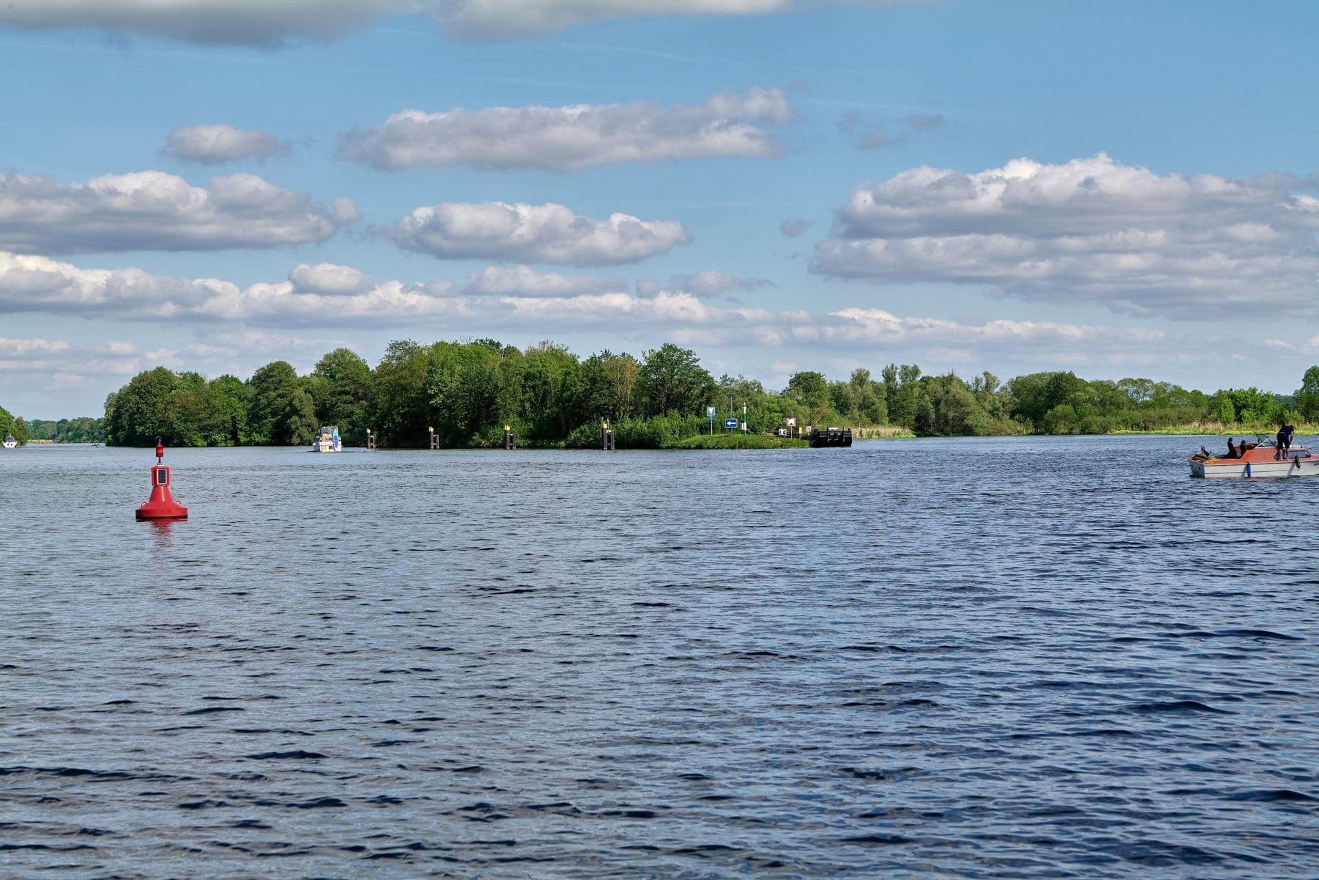 Die Havel bei Ketzin im Landkreis Havelland
