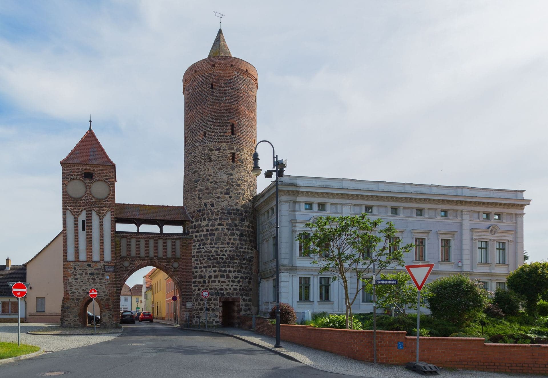 Das Zinnaer Tor in Jüterbog im Landkreis Teltow-Fläming